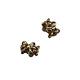 Pair Of Pandora 14k Gold Trinity Spacer Charm 750451 Rare Retired Flower Floral