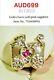 Pandora 14k Gold Charm With Pink Sapphires, 750409psa, Rare To Find