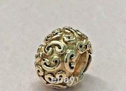Pandora 14k Gold Feeling Groovy Charm New 750421 Authentic Rare Retired 585