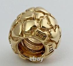 Pandora 14k Gold Lots Of Love Charm New 750236 Hearts Rare Retired 585 Ale