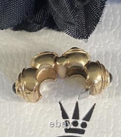 Pandora Hypnotize Black Onyx Clip Bead Charm 14k Gold 750804ON W Box&Bag Rare