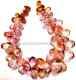 Peach Padparadscha Sapphire Aaa+ Rareorange Sapphire Faceted Teardrop Beads