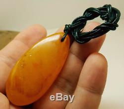 Pendant Baltic Amber Natural Stone Nr229 16,7g Vintage Butterscotch Old Rare Sea