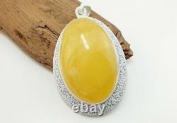 Pendant Stone Amber Natural Baltic Vintage Bead 62,9g Rare Special Old S-019