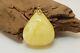 Pendant Stone Amber Natural Baltic White 9,6g Vintage Rare Old Sea Special F-388