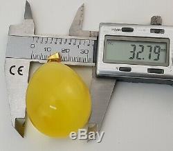 Pendant Stone Natural Amber Baltic 19,8g Special Old Sea Vintage Rare White 240