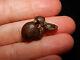 Pre-columbian Carved Brown Stone Bead, Toucan Bead, Authentic Rare