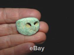 Pre-Columbian Green Pendant Bead, Very Rare, Authentic