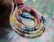 Rare Aaaaa Multi Color Sapphire Bead Strand Beautiful Gem Beads 54.05 Cts