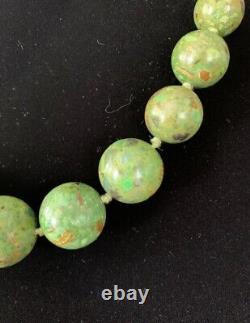 RARE Aluma Green Mosaic Turquoise Necklace