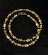 Rare Ancient Himalayan Tibetan Dzi Agate & Gold Plated Beaded Necklace