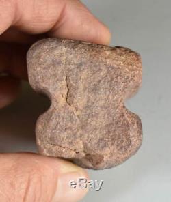 RARE DOUBLE FACE BEAD STONE POLISHER, NEOLITHIC, SAHARA, 5000 years old