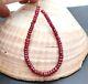 Rare Gemmy Aaaaa Longido Ruby Gemstone Beads Vibrant Red 10.75cts 4.25 Inches
