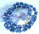 Rare Genuine Natural Blue Gem Grade Faceted Sapphire Beads 14k Gold Bracelet