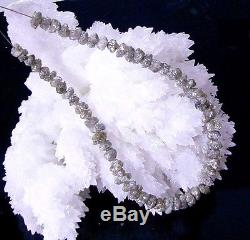 RARE GENUINE NATURAL UNTREATED AFRICAN DIAMOND NUGGET BEADS STRAND 30.8ct 7