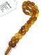 Rare German Antique Stone Natural Baltic Amber Prayer Beads Mesbah