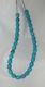 Rare Hi-grade Mexican Nacozari Turquoise Barrel Beads 17.5 Strand 101d