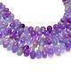 Rare Hackmanite Color Change Gemstone Smooth Teardrop Briolette Beads 7 Strand