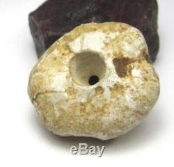 RARE MAGNIFICENT ANCIENT NEOLITHIC FOSSILIZED STONE MALI BEAD 13mm x 25mm