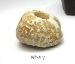 RARE MAGNIFICENT ANCIENT NEOLITHIC FOSSILIZED STONE MALI BEAD 14mm x 24mm