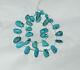 Rare Mexican Nacozari Mine Turquoise Nugget Drop Beads 15 Strand 058d