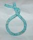 Rare Mexican Nacozari Turquoise Hand-shaped Disc Beads 16.25 Strand 170d