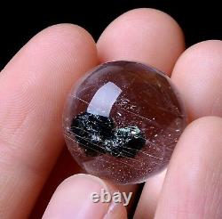 RARE NATURAL Clear Mica Quartz Stone in Stone Crystal Ball Pendant 58.20ct