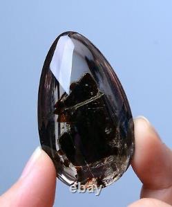 RARE NATURAL Clear Mica Quartz Stone in Stone Crystal Pendant Healing 37.86g