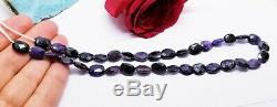 RARE NATURAL FACETED PURPLE AFRICAN SUGILITE NUGGET BEADS 10-11mm 88cts 14