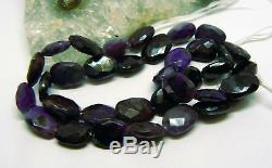 RARE NATURAL FACETED PURPLE AFRICAN SUGILITE NUGGET BEADS 10-11mm 92cts AAA