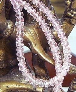 RARE NATURAL PURPLE PINK IMPERIAL TOPAZ FACETED BEADS STRAND 16.25 52.3ctw