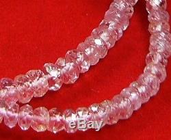 RARE NATURAL PURPLE PINK IMPERIAL TOPAZ FACETED BEADS STRAND 16.25 52.3ctw