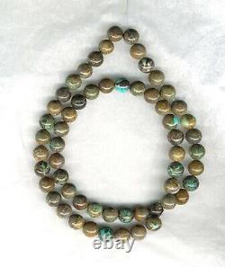 RARE NEVADA CARICO LAKE 8MM ROUND BEADS 18 Strand 608E