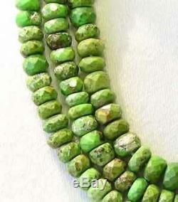 RARE Natural GASPEITE Faceted Roundel Bead STRAND109183
