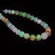 Rare Size Aaa+ Ethiopian Welo Opal Fire 7mm-9mm Round Faceted Beads 8inch Strand