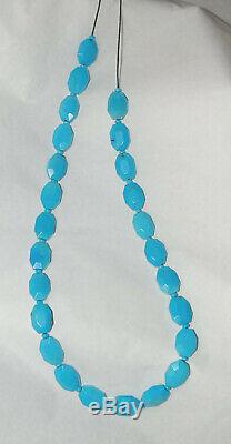 RARE-SLEEPING BEAUTY TURQUOISE FACETED OCTAGON SHAPE BEADS 16 Strand 1752C