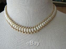 RARE! Solid 14K Yellow Gold Necklace Choker Necklace with Gold Beads/Pearl 16.7gr