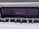 Rare! Tiffany & Co. Sterling Silver Multi Gemstone Dangle Charm Bracelet 7.75