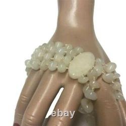 RARE Vintage Sajen Handmade Stone Bracelet Gemstone Women's Jewelry