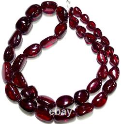 RareAAAA+ Deep Red Ruby Corundum Smooth Nugget Bead Polish Ruby Gemstone Beads