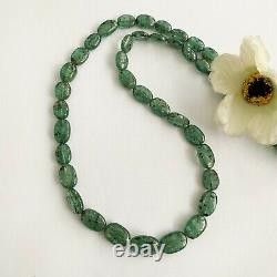 Rare 138ct Green Color Natural Kyanite 6x8-9x11MM Smooth Oval Beads 16 String