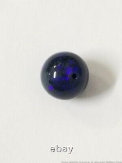 Rare 5.52ct GIA Natural Black Opal Bead For Necklace No Treatment 10mm