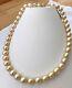 Rare Aaaa Champagne Golden South Sea Cultured Pearl Strand 14k Gold Clasp