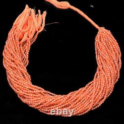 Rare AAA+ Fiery Sunstone Gemstone 3mm Micro Faceted Rondelle Beads 13 Strand