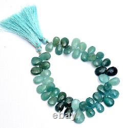 Rare AAA+ Grandidierite Gemstone 10mm-12mm Pear Briolette Faceted Beads 8Strand