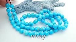 Rare Aaaa+ Sleeping Beauty Turquoise Untreated Fine Beads Vibrant Gem Blue