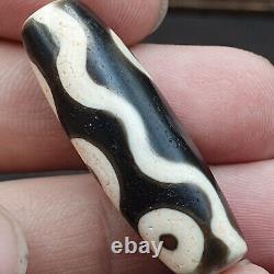 Rare Agate Old Indo Tibetan Agate 4 Falling Eyes Agate stone Dzi Bead Amulet