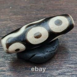 Rare Agate Old Indo Tibetan Agate 4 Falling Eyes Agate stone Dzi Bead Amulet