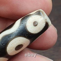 Rare Agate Old Indo Tibetan Agate 4 Falling Eyes Agate stone Dzi Bead Amulet