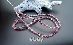 Rare All New Gemmy Natural Shining Rare Purple Pink Lavender Spinel Bead Strand